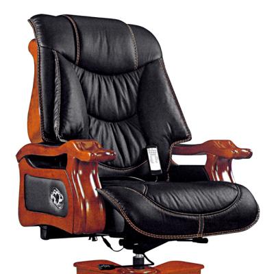 China Guangzhou Office Furniture Office Furniture Back Swivel Chair Adjustable Leather Ergonomic Leather Office Chair Executive Leather Chair (Height) for sale