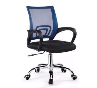 China Longyang Hot Selling Swivel On The Line Black Mesh Office Chair Computer Desk Swivel Chair Price Mid-Back Chair for sale