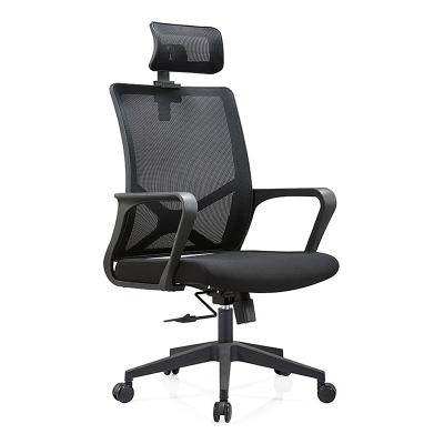 China Wholesale China Rotating Ergonomic Black Mesh Office Furniture Chairs With Armrest And High Back for sale