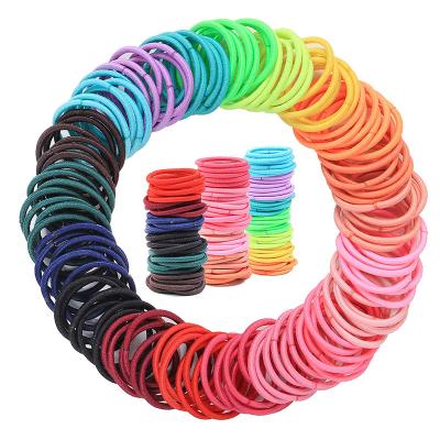 China Hair Care Elastic Hair Ties Seamless Hair Band Ponytail Holder No Crease Damage Elastic Bands for Kids Girl Women's Thick Hair Accessories for sale