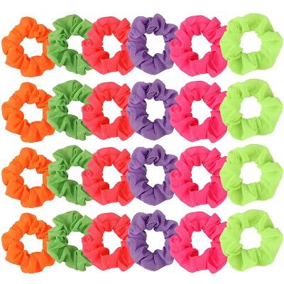 China Hair Tie Neon Hair Scrunchy Halloween Hair Accessories for Women,Tie Chiffon Hair Tie Elastic Hair,Bobbles Ponytail for Birthday Party for sale