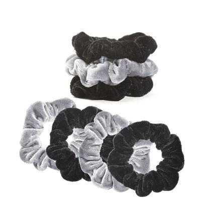 China Hair Tie Wholesale Soft Velvet Hair Scrunchies Bobbles Ponytail Holders Hair Bands For Women And Girl for sale