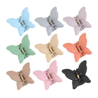 China Hair Care Cute butterfly shaped clip girl's multicolor pink hair clip Women's hair clip accessories boxed packaging for sale