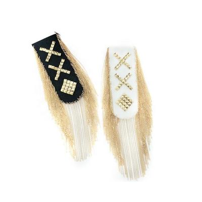 China Tassel Rocket Head Shoulder Decoration Two Color Cross Chain Spot Supply for sale