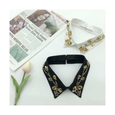 China Polyester factory directly sell sharp gold diamond combination necklace spot supply for sale