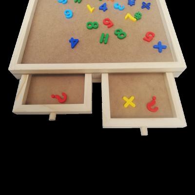 China Learing Children Toys Kids Puzzle Toy Wooden Jigsaw Table Adults Kids Sorting Table 4 Drawers Jigsaw Puzzle Jigsaw Board for sale