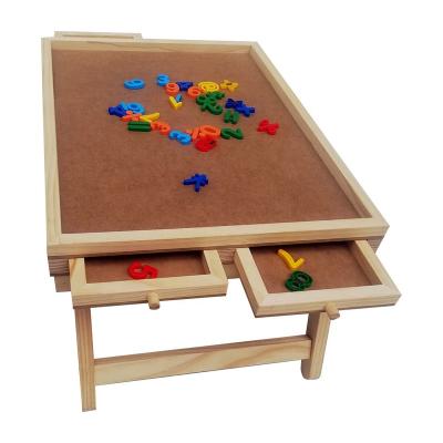 China DIY TOY jigsaw puzzle wooden folding table with light with sliding drawers 4or6 drawers 1000 piece/1500pcs puzzle wooden jigsaw board for sale