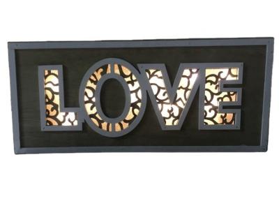 China A Photo Frame LED Night Light Table Lamp Art Decor LED Wooden Picture Frame for sale