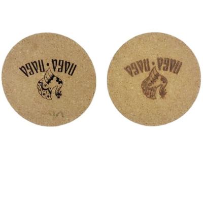 China Home Round Cork Coasters Insulation Wood Mat Wooden Pot Mat for sale