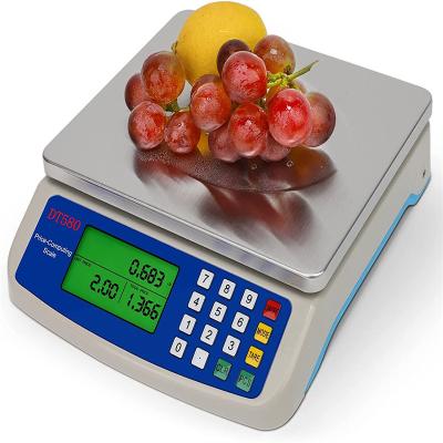 China With Tray Xingyi Weighing Scale 30kg x 1g Scale 66LB Capacity Electronic Digital Food Product Computing Commercial Scales With AC Adapter for sale