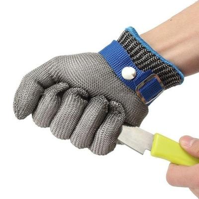 China Protective Kitchen Cut Resistant Gloves Wire Metal Mesh Level 9 Cut-Protection 316 Stainless Steel Anti Cut Gloves for sale