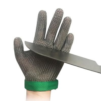 China Protection Xingyi Safety Cut Heavy Duty 316 Steel Metal Ring Stainless Steel Butcher Gloves For Killing Fish for sale