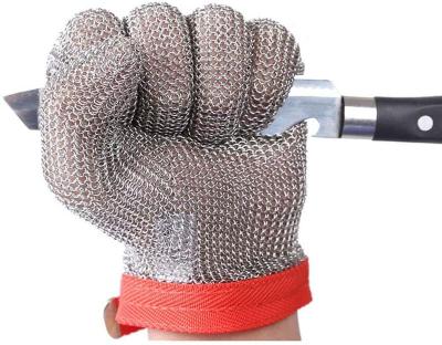 China Heavy Duty Metal Mesh Glove Steel Chain Gloves Protective Xingyi Safety Cutting Proof Stainless Steel Glove Wire for sale