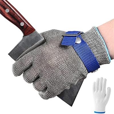 China Protective Anti-cutting Gloves Xingyi Hands Metal Cutting Safety Stainless Steel For Sale Stainless Steel Mesh Polybag Provided Protection for sale