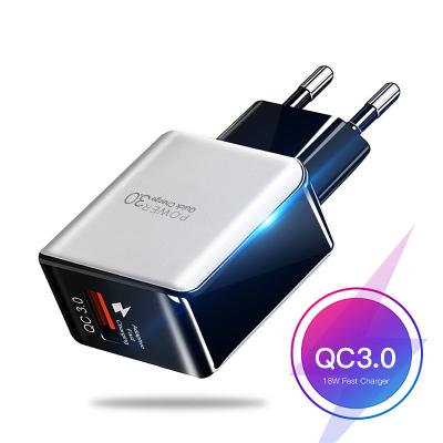 China Quick Charge 3.0 Mobile Phone USB Charger EU Wall Mobile Phone Charger Adapter 3A For iPhone X max 7 Billing 8 Quick QC3.0 Samsung Xiaomi for sale