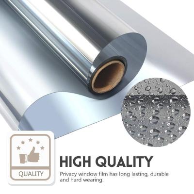 China Self-adhesive multi-width, 2/3/5m one way length tinted glass Reflective Mirror Window Film.Self-adhesive privacy glass,solar heat control film for sale