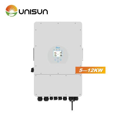 China New Arrival 2022 Deye SUN-5K-SG04LP3-EU 5KW 2MPPT 6KW 8KW 10KW 12KW Wall Mounted Three Phase Hybrid Inverter for sale