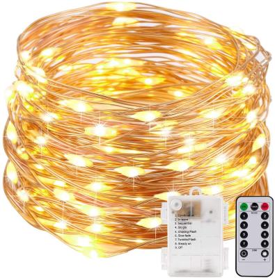 China Flexible Led Fairy Lights With 3AA Battery Box With Remote Control for sale