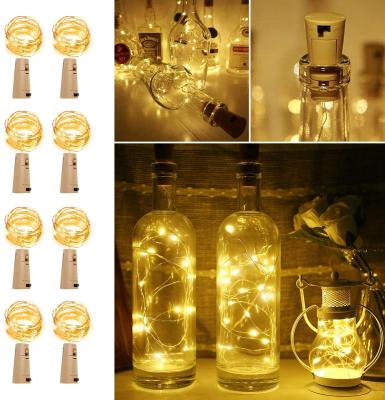 China Warehouse LED Wine Bottle String Lights with Cork for sale