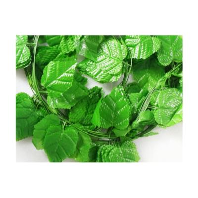 China Easy to Install and Disassemble Green Plastic Silk Ivy Garland Artificial Flower Garland Vines for Decoration for sale