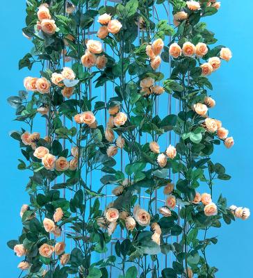 China Realistic and handmade garland of artificial flowers for decoration for sale