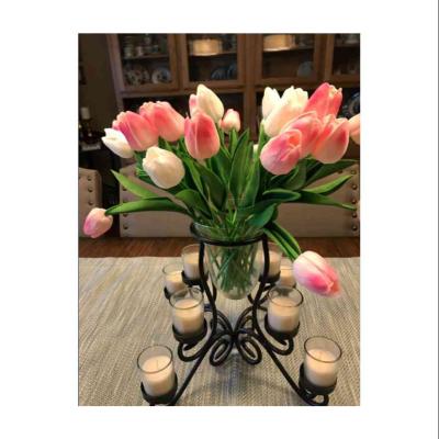 China Represent Elegance Suitable Price Real PU Touch Tulips Good Quality China Artificial Flower Heads For Decoration for sale