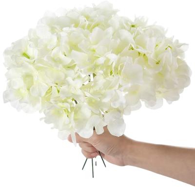 China Multi-use Silk Hydrangea Flower Stems For Wedding Party Artificial Home Decorations Wholesale Flowers for sale