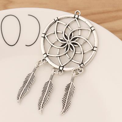 China FASHIONABLE Tibetan Silver Dream Catcher Charms For DIY Necklace Earring Jewelry Findings Dreamcatcher Pendants Accessories for sale