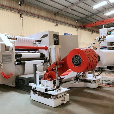 China Hotels Automatic Crepe Paper Slitting Machine Crepe Paper Slitting And Rewinding Machinery for sale