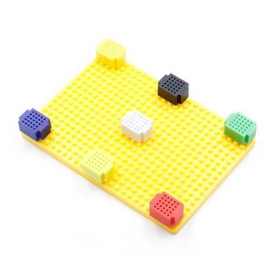 China 7pcs ZY-25 MINI PCB Breadboard 25 Points Solderless Breadboard Kit ZY-25 for sale