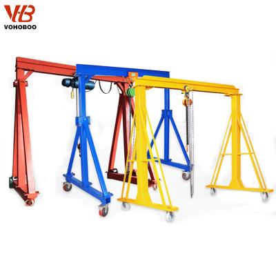 China 3 Ton Crane Adjustable Gantry Crane Small Mini Portable Electric Mobile Portal Crane 500 Kg for sale