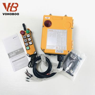 China Lifting Radio Crane Remote Control Aerial , Radio Remote Control Industrial Machinery Controller F24-6D for sale