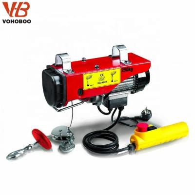 China Portable Mini Electric Hoist PA1200 600kg Wire Rope Lifting Electric Goods Hoist For Household for sale