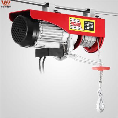 China Building Material Mini Electric Hoist Wire Rope Shops Hoist PA800 800kg, 220v/230v, Single Phase With Trolley For Sale for sale