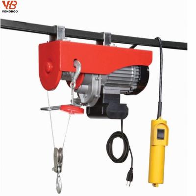 China Hotels Sell Small Mini Electric Lifting Winch Hoist PA800 400kg/800kg Wire Rope Wholesale Crane for sale