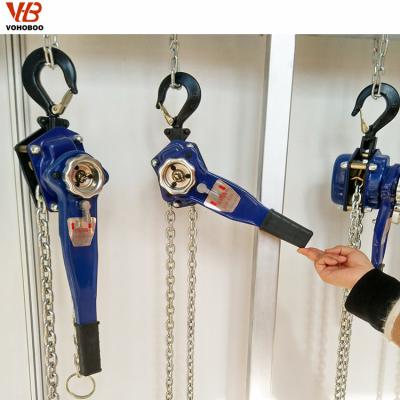 China Tensioning and whipping in any direction building construction tools chain pulley lever lifting manual crane 6 ton lever block for sale