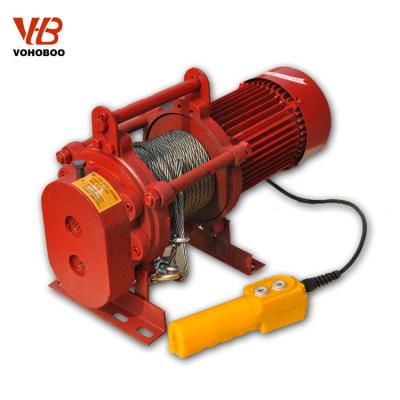 China CRANK Electric Wire Rope Winch KCD Type Cheap Small Compact Electric Wire Rope Hoist for sale