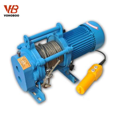 China High quality construction material stores KCD400-800 220V single phase motor lifting crane KCD electric winch for sale