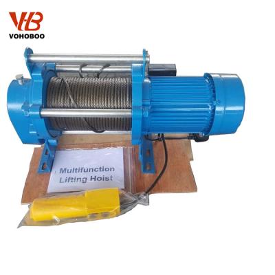 China Building Material Shops Electric Wire Rope Winch Hoist 220 Volt Electric Winch for sale