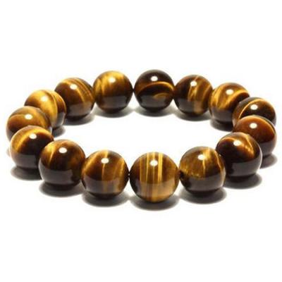 China Latest CLASSIC Tiger Eye Bracelet 12mm AAA Grade Natural Tiger Eye Stone Bracelet Stretch Bracelet (MB18128) for sale