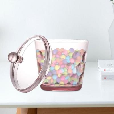 China High Quality Sustainable Candy Jar Storage Kitchen Round Bottle With Lid Seasoning And Snacks Storage Jar for sale