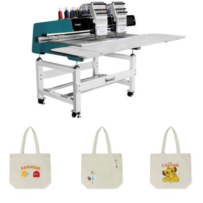 China Hot Sale Two Embroidery Machine China Factory Main Embroidery Machine Price Hat/T-shirt/Flat/3D/Towel/Leather/Jacket Embroidery Made In China for sale