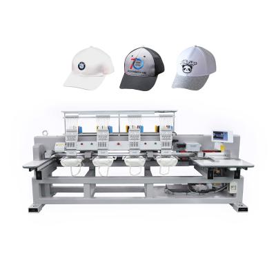 China Cap/T-shirt/Flat/3D/Towel/Leather/Jacket Embroidery Machine Multi Color 4 Head Embroidery Sewing Machine for sale