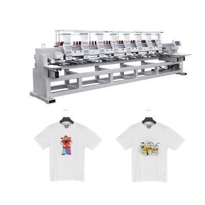 China Single Head Hat/T-shirt/Flat/3D/Towel/Leather/Jacket Embroidery 8 Head Garment T-shirt Embroidery Machine Same As Brother 201 Type for sale