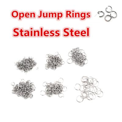 China Open Jump Rings For Necklace Bracelet 200pcs/lot Open Jump Rings 3 4 5 6 7 8 mm Open JumpRings For DIY Jewelry Making Necklace Bracelet Findings Connector Dropships for sale