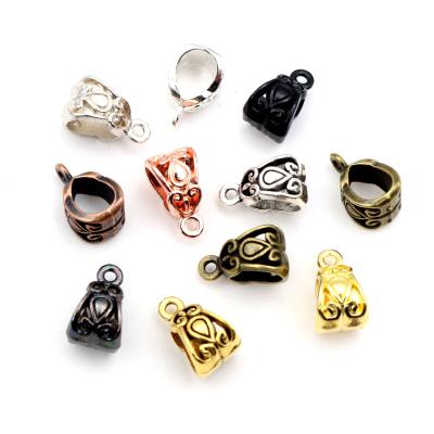 China DIY charms pedant for necklace bracelet earrings making beads bails pendants 20pcs 13x8x8mm jewelry making DIY necklace beads bails pendants charms for jewelry making dropshipping for sale