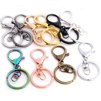 China 5pcs/lot 30mm Key Chain Lobster Clasp Key Hook Key Hook Chain Jewelry 5pcs/lot 30mm Key Ring Long 70mm Popular Color Plated Heading Key Chain for sale