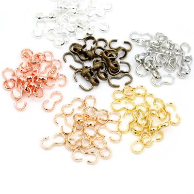 China DIY necklace bracelet jewelry making etc. 100pcs/lot 8x4/13x6.5mm 6 Colors Necklace Buckle Clasp Connectors Bangle Pendant Bracelet for Cameo Jewelry Accessories for DIY for sale