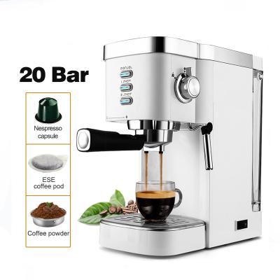 China Hotel Multifunctional All-in-one Coffee Maker for Nespresso/Coffee Pod/Coffee Powder with Milk Frother Wand for sale