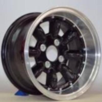 China 14 Inch Aluminum Model Black Auto Wheels For Rally for sale